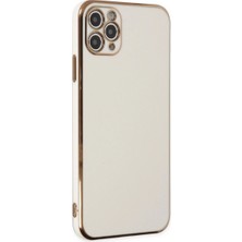 Mestore Apple Iphone 11 Pro Max Kılıf Volet Silikon - Beyaz
