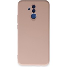 Mestore Huawei Mate 20 Lite Kılıf Nano Içi Kadife Silikon - Pudra