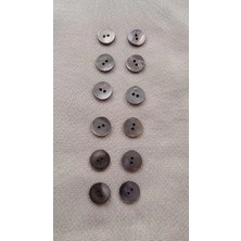 ILCARE Doğal Hakiki Inci Midye Kabugu Düğme 8 mm 12 Adet