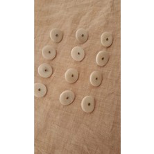 ILCARE Doğal Hakiki Midye Kabugu Düğme -15 mm 12 Adet