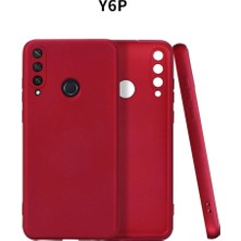 Mestore Huawei Y6P Kılıf First Silikon - Bordo