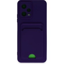 Mestore Xiaomi Poco X5 5g Kılıf Kelvin Kartvizitli Silikon - Derin Mor