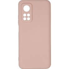 Mestore Xiaomi Mi 10T Kılıf Nano Içi Kadife Silikon - Pudra