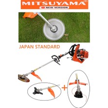 Mitsuyama Japon Sırt Tırpan Ot Çalı Çim Biçme Makinesi Ot Biçme Aparatlı Set 63CC 5,7 Hp