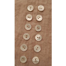 ILCARE Doğal Hakiki Midye Kabugu Düğme -12 mm 12 Adet