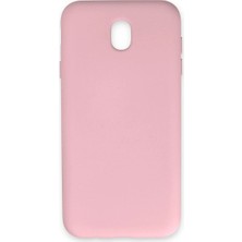 Mestore Samsung Galaxy J7 Pro / J730 Kılıf Nano Içi Kadife Silikon - Pudra