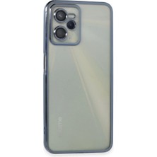 Mestore Realme C35 Kılıf Razer Lensli Silikon - Açık Mavi