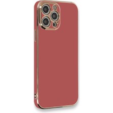 Mestore Apple Iphone 12 Pro Max Kılıf Volet Silikon - Kırmızı
