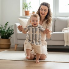 Ürünya Erkek Bebek Çocuk Kısa Kollu Gömlek Şort 2'li Takım