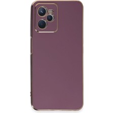 Mestore Realme C35 Kılıf Volet Silikon - Mor