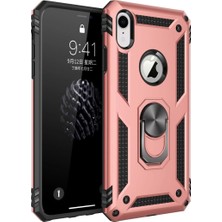 Mestore Apple Iphone Xr Kılıf Sofya Yüzüklü Silikon Kapak - Rose