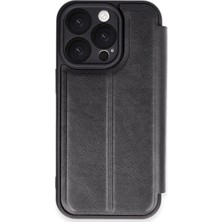 Mestore Apple Iphone 16 Pro Max Kılıf Flip Cover - Siyah