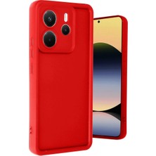 Mestore Xiaomi Redmi Note 14 4g Kılıf Viera Silikon - Kırmızı