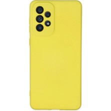Mestore Samsung Galaxy A23 4g Kılıf Nano Içi Kadife Silikon - Sarı