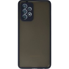 Mestore Samsung Galaxy A72 Kılıf Montreal Silikon Kapak - Lacivert
