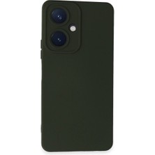 Mestore Vivo Y27 Kılıf Nano Içi Kadife Silikon - Koyu Yeşil