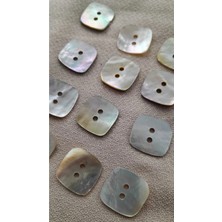ILCARE Doğal Agoya Hakiki Inci Midye Kabugu Düğme 17 mm 12 Adet