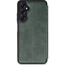 Mestore Samsung Galaxy A35 5g Kılıf Flip Cover - Koyu Yeşil