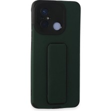 Mestore Xiaomi Redmi 12C Kılıf Mega Standlı Silikon - Yeşil