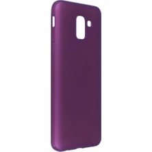 Mestore Samsung Galaxy J6 Kılıf First Silikon - Mürdüm