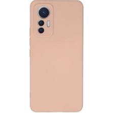 Mestore Xiaomi Mi 12 Lite Kılıf Nano Içi Kadife Silikon - Pudra