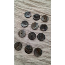 ILCARE Doğal Hakiki Inci Midye Kabugu Düğme 20 mm 12 Adet