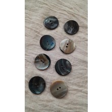 ILCARE Doğal Hakiki Inci Midye Kabugu Düğme 18 mm 8 Adet