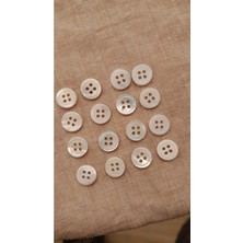 ILCARE Doğal Hakiki Midye Kabugu Düğme -10 mm 16 Adet
