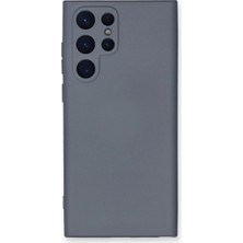 Mestore Samsung Galaxy S24 Ultra Kılıf Nano Içi Kadife Silikon - Gri