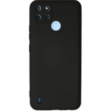 Mestore Realme C25Y Kılıf Nano Içi Kadife Silikon - Siyah