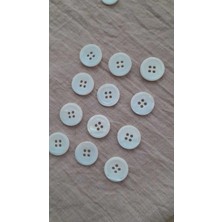ILCARE Doğal Trokas Hakiki Inci Midye Kabugu Düğme -18 mm 12 Adet
