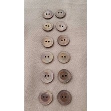 ILCARE Doğal Hakiki Düğme 14 mm 12 Adet