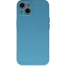 Mestore Apple Iphone 13 Mini Kılıf Nano Içi Kadife Silikon - Mavi