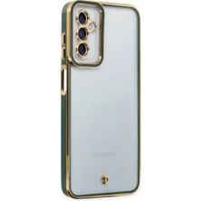 Mestore Samsung Galaxy M23 Kılıf Liva Lens Silikon - Yeşil