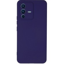 Mestore Vivo V23 5g Kılıf Nano Içi Kadife Silikon - Mor