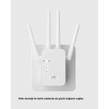 Svoria Store 50 Cihaz Destekli 300MBPS Kablosuz Sinyal Güçlendirici RJ45 Kablolu Kullanım