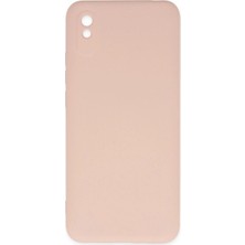 Mestore Xiaomi Redmi 9A Kılıf Nano Içi Kadife Silikon - Pudra