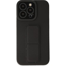 Mestore Apple Iphone 13 Pro Kılıf Mega Standlı Silikon - Siyah