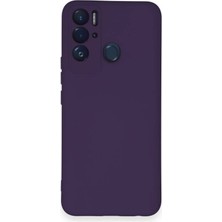 Mestore Tecno Pova Neo Kılıf Nano Içi Kadife Silikon - Mor