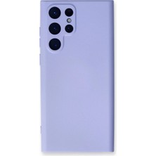 Mestore Samsung Galaxy S23 Ultra Kılıf Nano Içi Kadife Silikon - Lila