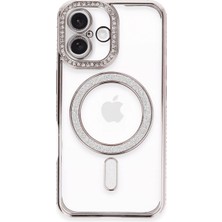 Svoria Store Apple Iphone 16 Plus Kılıf Joke Simli Magneticsafe Kılıf - Pembe