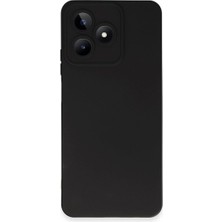 Mestore Realme C53 Kılıf Nano Içi Kadife Silikon - Siyah