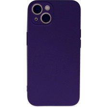Mestore Apple Iphone 13 Mini Kılıf Nano Içi Kadife Silikon - Mor