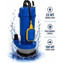 Şamandıralı Dalgıç Temiz ve Kirli Dere Kuyu Su Motoru Drenaj Dalgıç Su Pompası 0.75 Hp 55KW