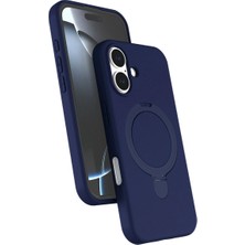 Mestore Apple Iphone 17 Regal Magsafe Standlı Kapak - Lacivert