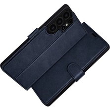 Mestore Samsung Galaxy S26 Ultra Trend S Plus Kapaklı Kılıf - Lacivert