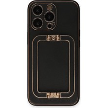 Mestore Apple Iphone 13 Pro Max Kılıf Coco Elit Kapak - Siyah