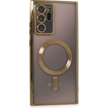 Mestore Samsung Galaxy Note 20 Ultra Kılıf Kross Magneticsafe Kapak - Gold