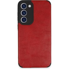 Svoria Store Samsung Galaxy S23 Plus Kılıf Loop Deri Silikon - Kırmızı