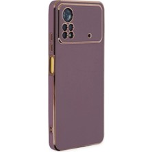 Mestore Xiaomi Poco X4 Pro 5g Kılıf Volet Silikon - Mor